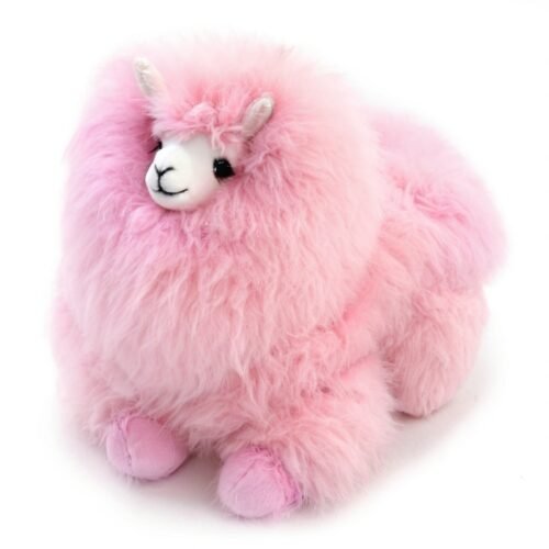 Alpaka Tęczowa – Mini | Ręcznie robione zabawki z alpaki | Lotos