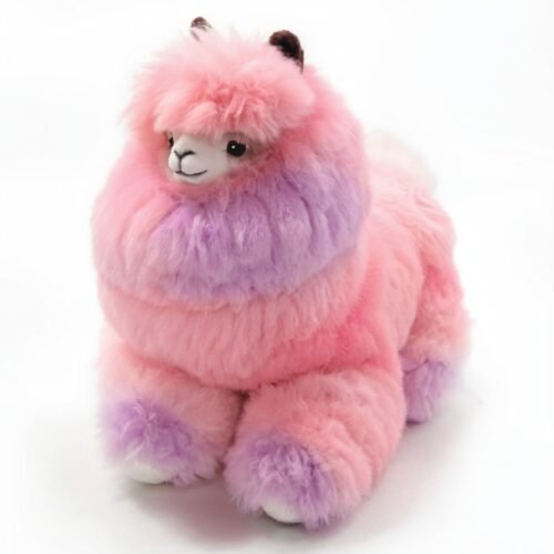 Alpaka Tęczowa – Mała | Ręcznie robione zabawki z alpaki | Lotos